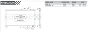Koyorad KV081225U06 spec sheet — Honda Civic EG6 EG9 B16A MT