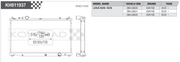 Koyorad KH011937 Performance Radiator - Lexus IS250 IS350 GSE20 GSE21 GSE25 dimensions diagram