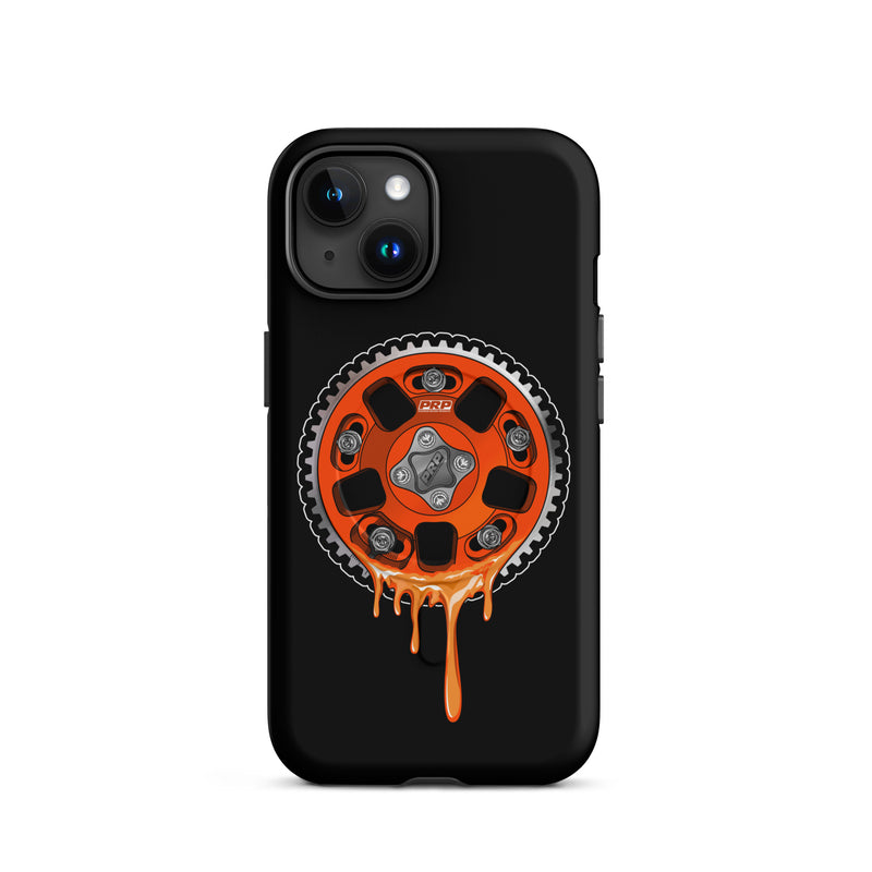 Orange Cam Gear Drip MagSafe Black tough case for iPhone Platinum Racing Products Orange Cam Gear Drip MagSafe Black tough case for iPhone Platinum Racing Products