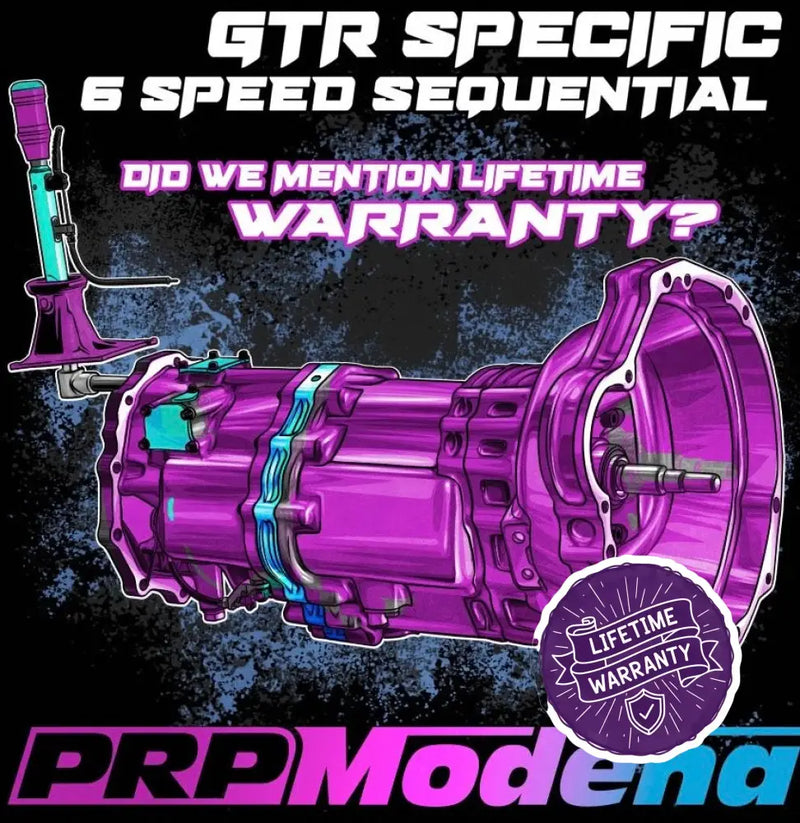 PRP Modena Nissan GT-R 6-Speed Sequential Gearbox — Platinum PRP Modena Nissan GT-R 6-Speed Sequential Gearbox — Platinum