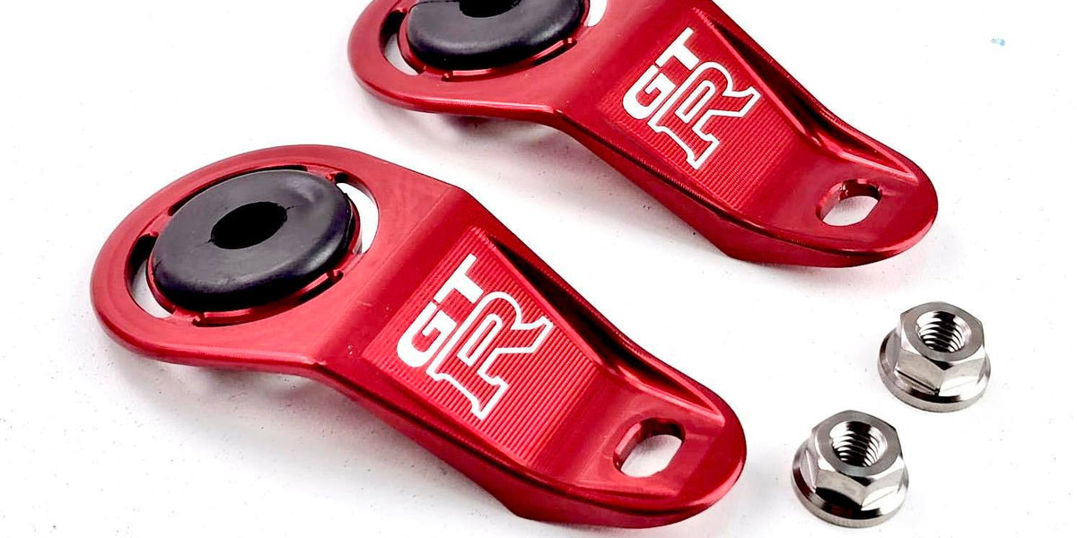 PRP Radiator Brackets inc Titanium Hardware - Nissan Skyline R33
