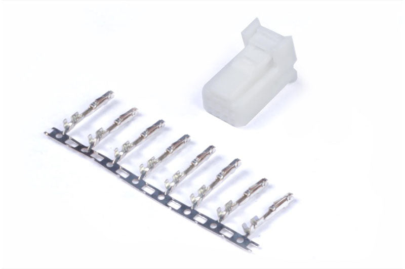 Plug and Pins Only - 8 Pin White Tyco HT-030004