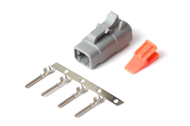 SALE Plug and Pins Only - Male Deutsch DTM-4 Connector (7.5 Amp) HT-031002