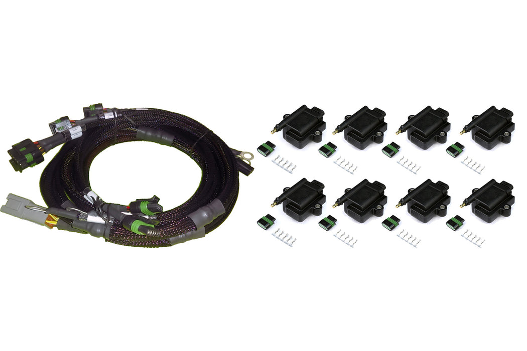 V8 GM/Chrysler Hemi Small/Big Block 8 x Individual High Output IGN-1A Inductive Coil and Harness Kit HT-130312