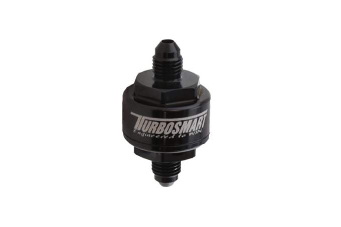 Turbosmart -Billet Turbo Oil Feed Filter 44um -4AN Black TS-0804-1002