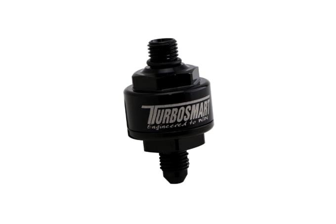 Billet Turbo Oil Feed Filter 44um -4AN To -4AN ORB – Black TS-0804-1003