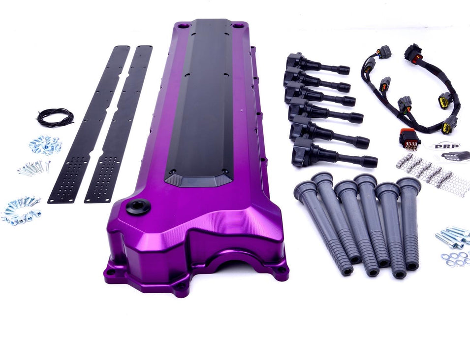 PRP Billet Rocker Cover and Integrated Coil kit Nissan TB48