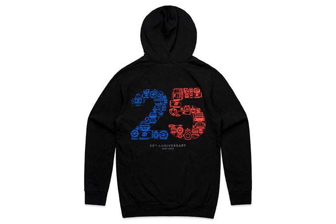 TS Hoodie Black (25 Years) S TS-9003-1101